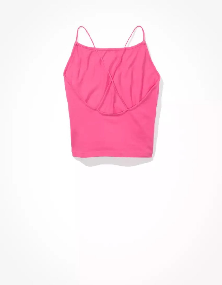 Debardeur American Eagle AE Lanières-Go-Lucky Cami Rose Femme | BSP-23266838